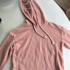 coral hoodie-worn once